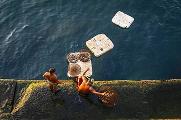 Fishermen, Corniche, Beirut, Lebanon