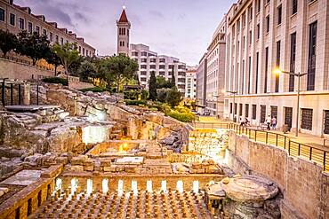 Roman baths, Downtown, Beirut, Lebanon