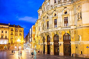 Arriaga Theatre, in Arriaga Plaza, Bilbao, Basque Country, Spain