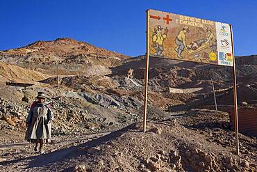 Scene in Pailaviri section, Cerro Rico, Potosi, Bolivia