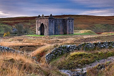 Hermitage Castle, Liddesdale, Hawick, Roxburghshire, Scottish Borders, Scotland, United Kingdom, Europe