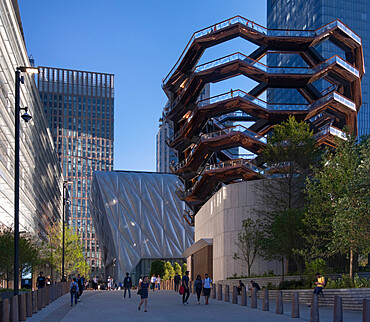 Hudson Yards and The Vessel, Hudson Yards, Manhattan, New York City, New York, United States of America, North America