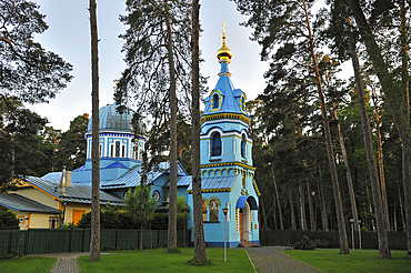 Orthodox church at Majori, Jurmala, Gulf of Riga, Latvia, Baltic region, Europe