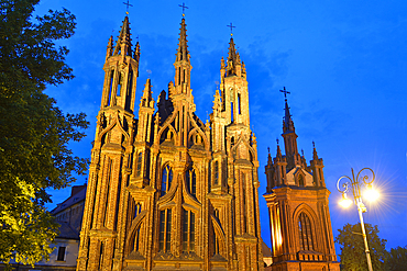 Saint Anne's Church, UNESCO World Heritage Site, Vilnius, Lithuania, Europe