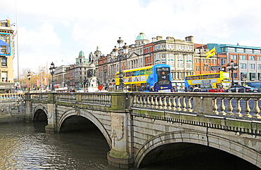 O'Connell Bridge, River Liffey, city of Dublin, Republic of Ireland, Europe