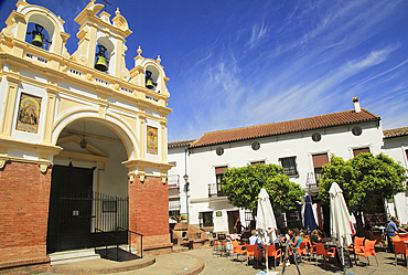 Baroque architecture of San Juan de Letran Chapel, Zahara de la Sierra, Cadiz province, Andalusia, Spain, Europe