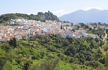 Hill top village of Gaucin, Malaga province, Andalusia, Spain, Europe