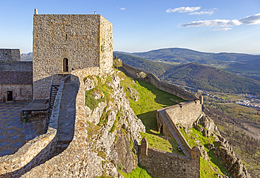 Historic castle, medieval village of Marvao, Portalegre district, Alto Alentejo, Portugal, Europe