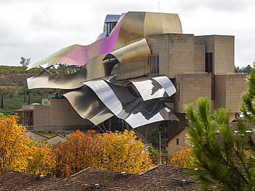 Modern architecture, Marques de Riscal Hotel, architect Frank Gehry, Elceigo, Alava, Basque Country, northern Spain, Europe