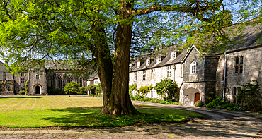 The Great Hall in courtyard of Dartington estate, Dartington, south Devon, England, United Kingdom, Europe