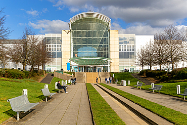 Entrance to the Mall shopping centre, Cribbs Causeway, Patchway, Bristol, England,