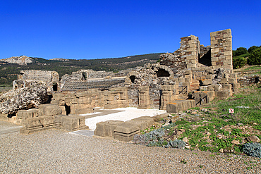 Amphitheatre at Baelo Claudia Roman site, Cadiz province, Spain