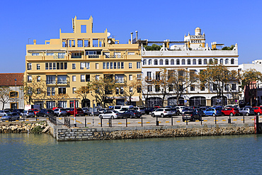 Quayside buildings at Puerto de Santa de Maria, Cadiz province, Spain