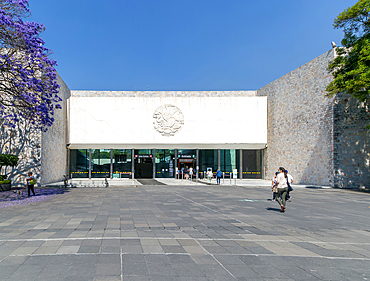 Exterior of the National Anthropology Museum, Museo Nacional de Antropología, Mexico City, Mexico, North America