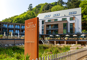 Harbour Beach Club hotel and spa, South Sands, Salcombe, south Devon, England, UK