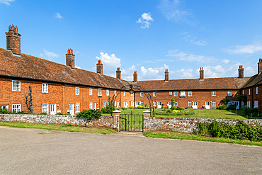 Mary Warner almshouses, Boyton, Suffolk, England, UK