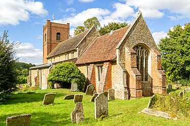 Village parish church of Margaret of Antioch Church, Cowlinge, Suffolk, England, UK