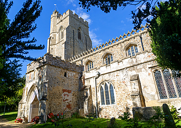 Village parish church of All Saints, Hundon, Suffolk, England, UK