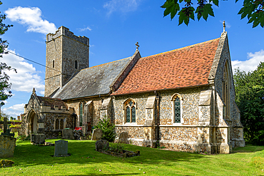 Village parish church of All Saints, Rede, Suffolk, England, UK