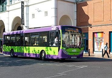 Ipswich Buses route 188 single decker ADL Enviro200 bus town in centre of Ipswich, Suffolk, England, UK
