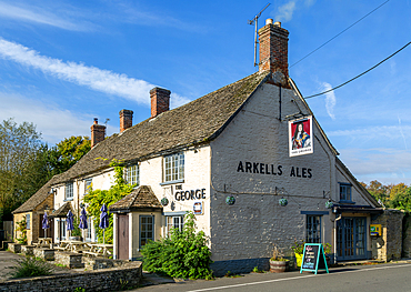 The George public house, Arkells Ales, Kempsford, Gloucestershire, England, UK