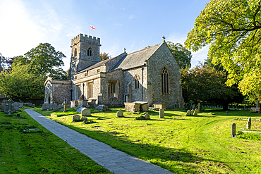 Village parish church of Saint George, Ogbourne St George, Wiltshire, England, UK