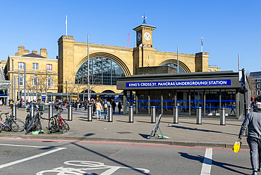King's Cross railway station and St Pancras underground tube station, London, England, UK