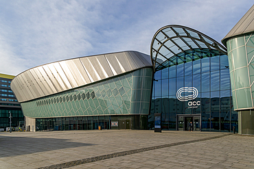Modern architecture ACC Liverpool conference event venue building, Liverpool, England, UK Wilkinson Eyre Architects 2008
