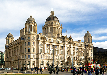 Port of LIverpool building, Pier Head, Liverpool, England, UK completed 1907 architect Sir Arnold Thornely