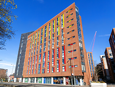 The Cargo Building, modern architecture new apartment block building, Wapping, city centre, Liverpool, Merseyside, England, UK