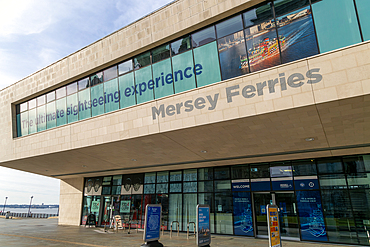 The Liverpool Gerry Marsden Ferry Terminal building, Mersey Ferries, Pier Head, Liverpool, England, UK