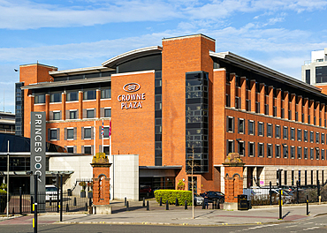 Crowne Plaza Liverpool City Centre building, an IHG Hotel, Princes Dock, Liverpool, England, UK