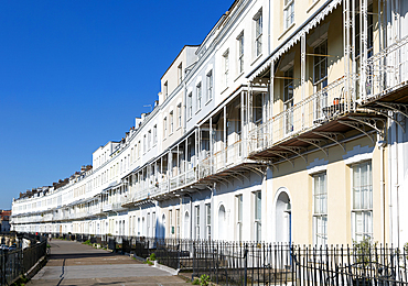 Georgian houses in Royal York Crescent, Clifton, Bristol, England, UK completed 1820 architect probably probably William Paty
