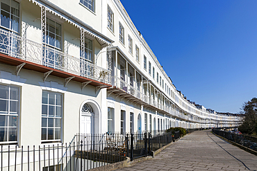 Georgian houses in Royal York Crescent, Clifton, Bristol, England, UK completed 1820 architect probably probably William Paty