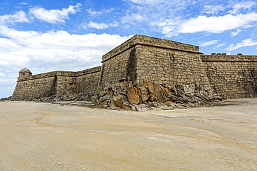Coastal fort of Forte de São João Baptista de Vila do Conde, northern Portugal, Europe c 1570s.