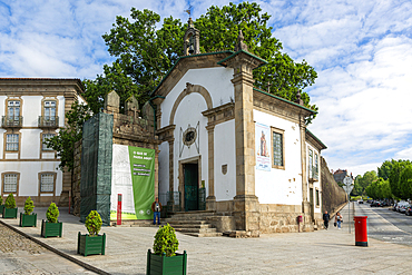Capela Senhor dos Passos and city wall, historic city centre of Guimaraes, northern Portugal, Europe