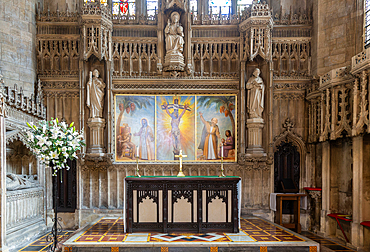Reredos and altar, Church of Saint Mark, Bristol, England, UK altar painting by John King 1829
