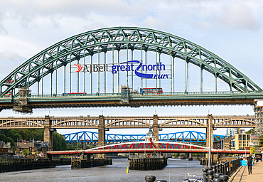 River Tyne bridges, Newcastle upon Tyne, Tyne and Wear, England, UK