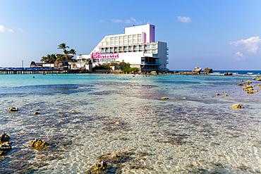 Lagoon at Mia Reef Hotel, Isla Mujeres, Caribbean Coast, Cancun, Quintana Roo, Mexico, North America