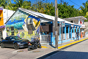 La Tablita, Hemingway bar, Isla Mujeres, Caribbean Coast, Cancun, Quintana Roo, Mexico, North America