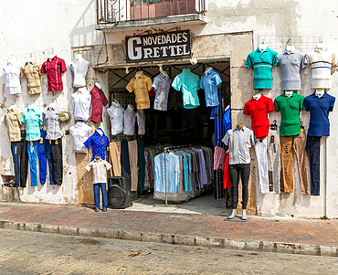 Grettel clothes shop in city centre, Valladolid, Yucatan, Mexico, North America