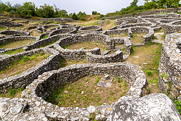 Archaeological site of Castro de Santa Trega, Castro Culture settlement, A Guarda, Pontevedra Province, Galicia, Spain, Europe