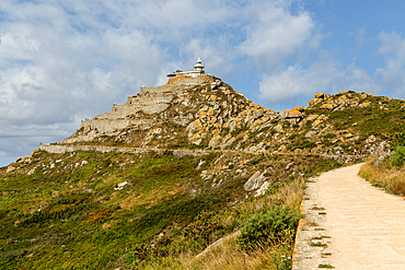 Cies lighthouse, Isla del Faro, Cies Islands, Atlantic Islands Galicia Maritime Terrestrial National Park, Galicia, Spain, Europe