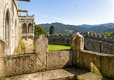 Historic medieval Soutomaior Castle (Castelo de Soutomaior), Pontevedra, Galicia, Spain, Europe