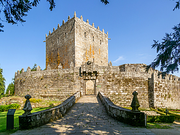 Historic medieval Soutomaior Castle (Castelo de Soutomaior), Pontevedra, Galicia, Spain, Europe