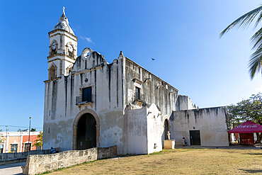 Church of San Roman, Santuario del Santo Cristo, Campeche city, Campeche State, Mexico, North America