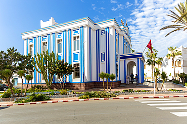 Former Hotel de Ville (Town Hall), Art Deco architecture, Spanish colonial building, Sidi Ifni, Morocco, North Africa, Africa