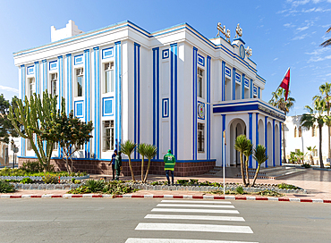 Former Hotel de Ville (Town hall), Art Deco architecture, Spanish colonial building, Sidi Ifni, Morocco, North Africa, Africa