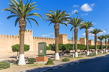 City medina defensive walls, city of Taroudant, Sous Valley, Morocco, North Africa, Africa