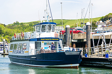 Dartmouth Princess foot passenger ferry boat at Kingswear, Devon, England, United Kingdom, Europe